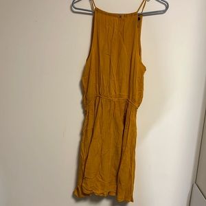 Mustard Womens Mini Dress